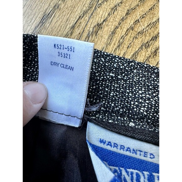 Vtg 90s Pendleton Womens 8 Wool Blend Black White Tweed Pocket Pencil Skirt EUC - Picture 4 of 10